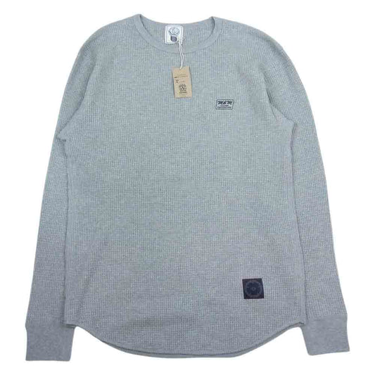 エムアンドエム 　23-MT-001 WAFFLE L/S TEE  ワッフル サーマル ロンT グレー系 L【極上美品】【中古】