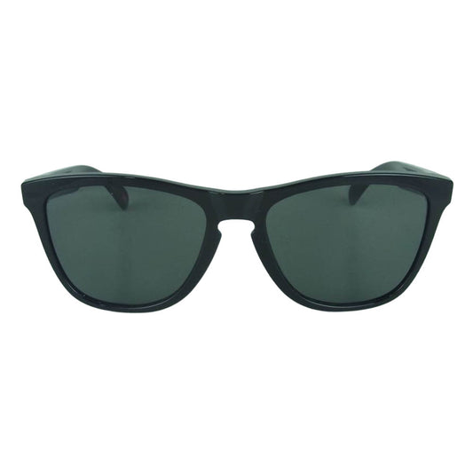 FRAGMENT DESIGN フラグメントデザイン Oakley オークリー Frogskins Polished フロッグスキン サングラス アイウェア ブラック系 54□17-138【美品】【中古】