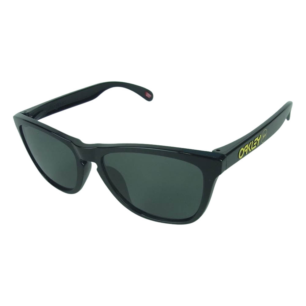 FRAGMENT DESIGN フラグメントデザイン Oakley オークリー Frogskins Polished フロッグスキン サングラス アイウェア ブラック系 54□17-138【美品】【中古】