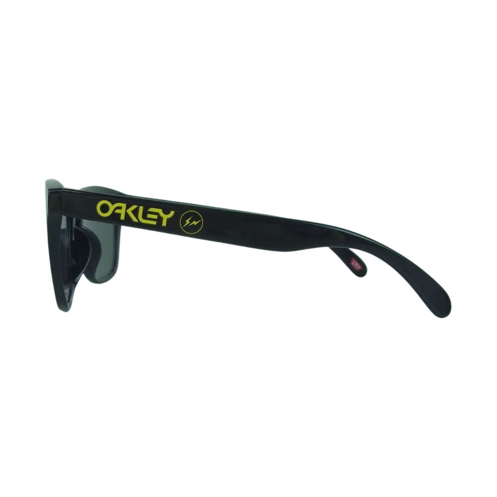 FRAGMENT DESIGN フラグメントデザイン Oakley オークリー Frogskins Polished フロッグスキン サングラス アイウェア ブラック系 54□17-138【美品】【中古】