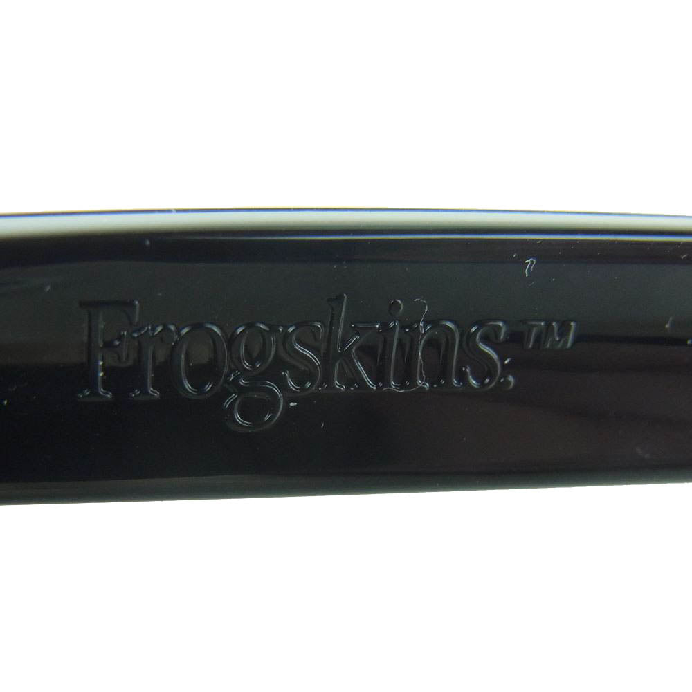 FRAGMENT DESIGN フラグメントデザイン Oakley オークリー Frogskins Polished フロッグスキン サングラス アイウェア ブラック系 54□17-138【美品】【中古】