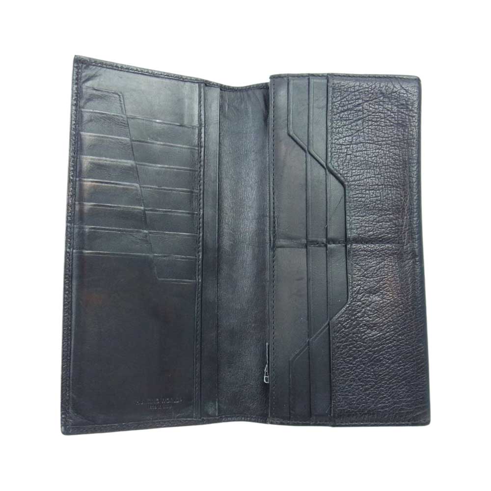 HUNTING WORLD ハンティングワールド 象マーク 二つ折り 長財布 ブラック系【中古】