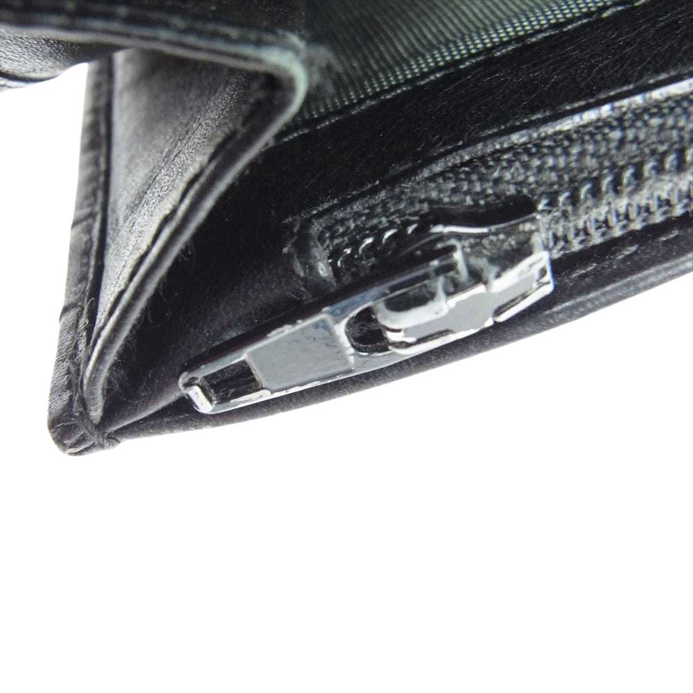HUNTING WORLD ハンティングワールド 象マーク 二つ折り 長財布 ブラック系【中古】