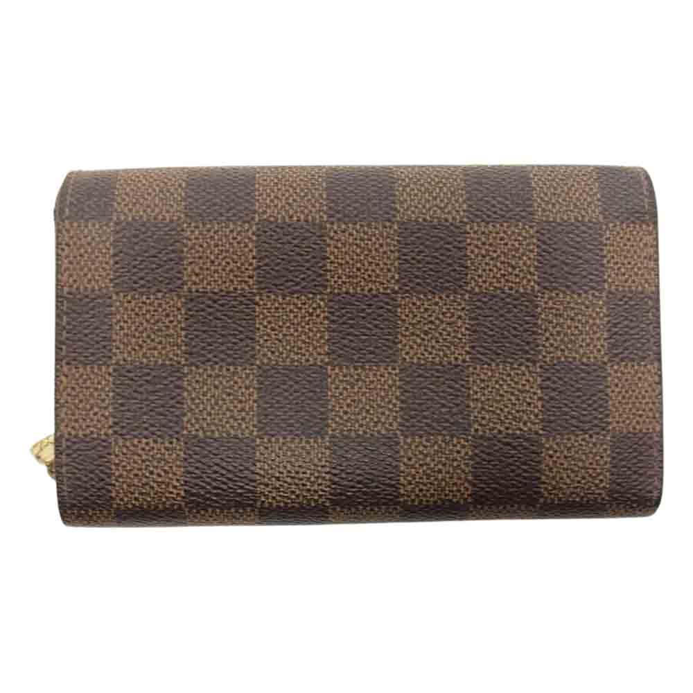 LOUIS VUITTON ルイ・ヴィトン N61736 　 ダミエ ポルトモネ ビエトレゾール 三つ折り 財布 ウォレット ブラウン系【中古】