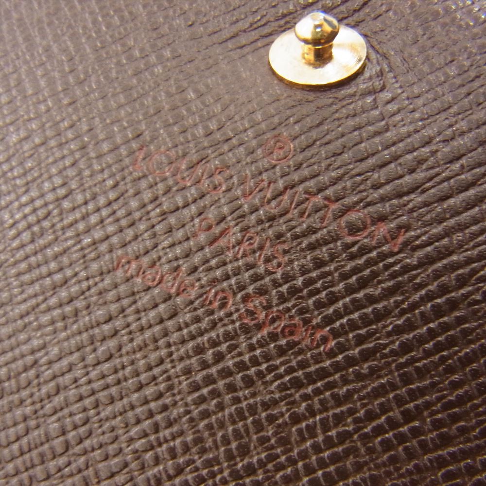 LOUIS VUITTON ルイ・ヴィトン N61736 　 ダミエ ポルトモネ ビエトレゾール 三つ折り 財布 ウォレット ブラウン系【中古】