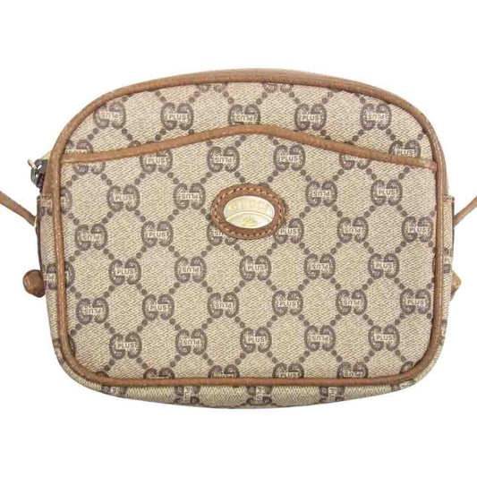 GUCCI グッチ オールドグッチ GG プラス ショルダー バッグ ブラウン系【中古】