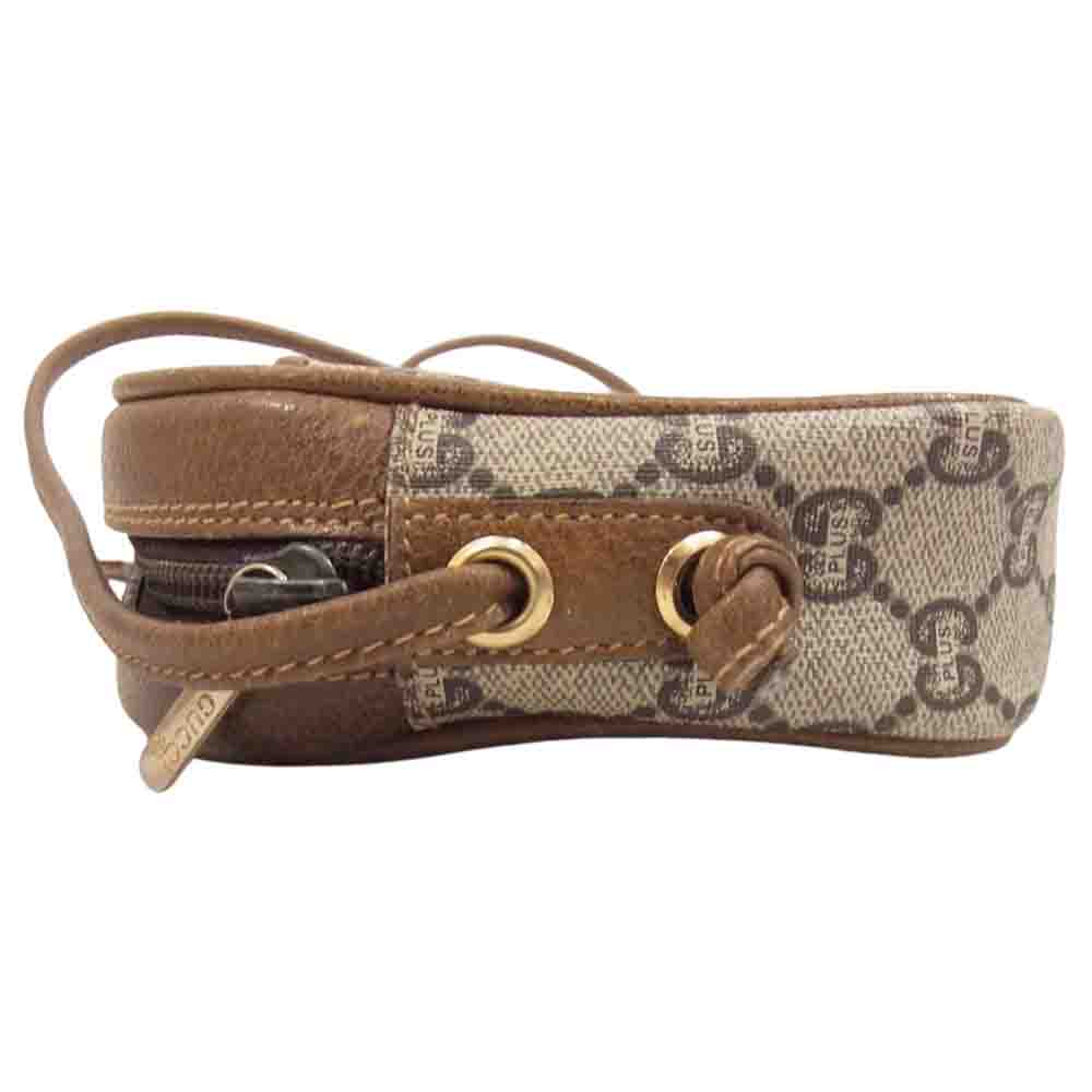 GUCCI グッチ オールドグッチ GG プラス ショルダー バッグ ブラウン系【中古】