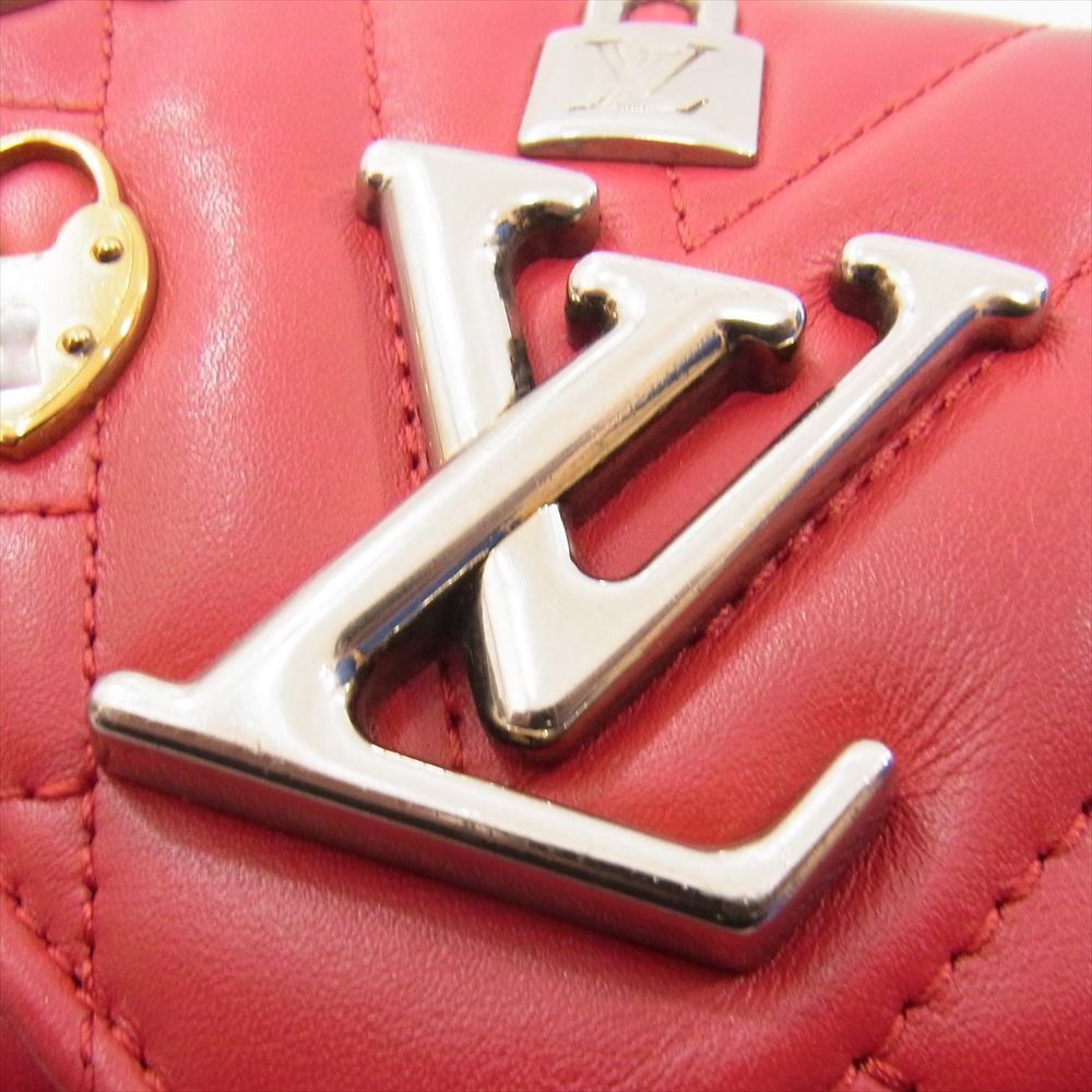 LOUIS VUITTON ルイ・ヴィトン M63964 ポルトフォイユ ロン ニューウェーブ キルティング 財布 ウォレット レッド系【中古】