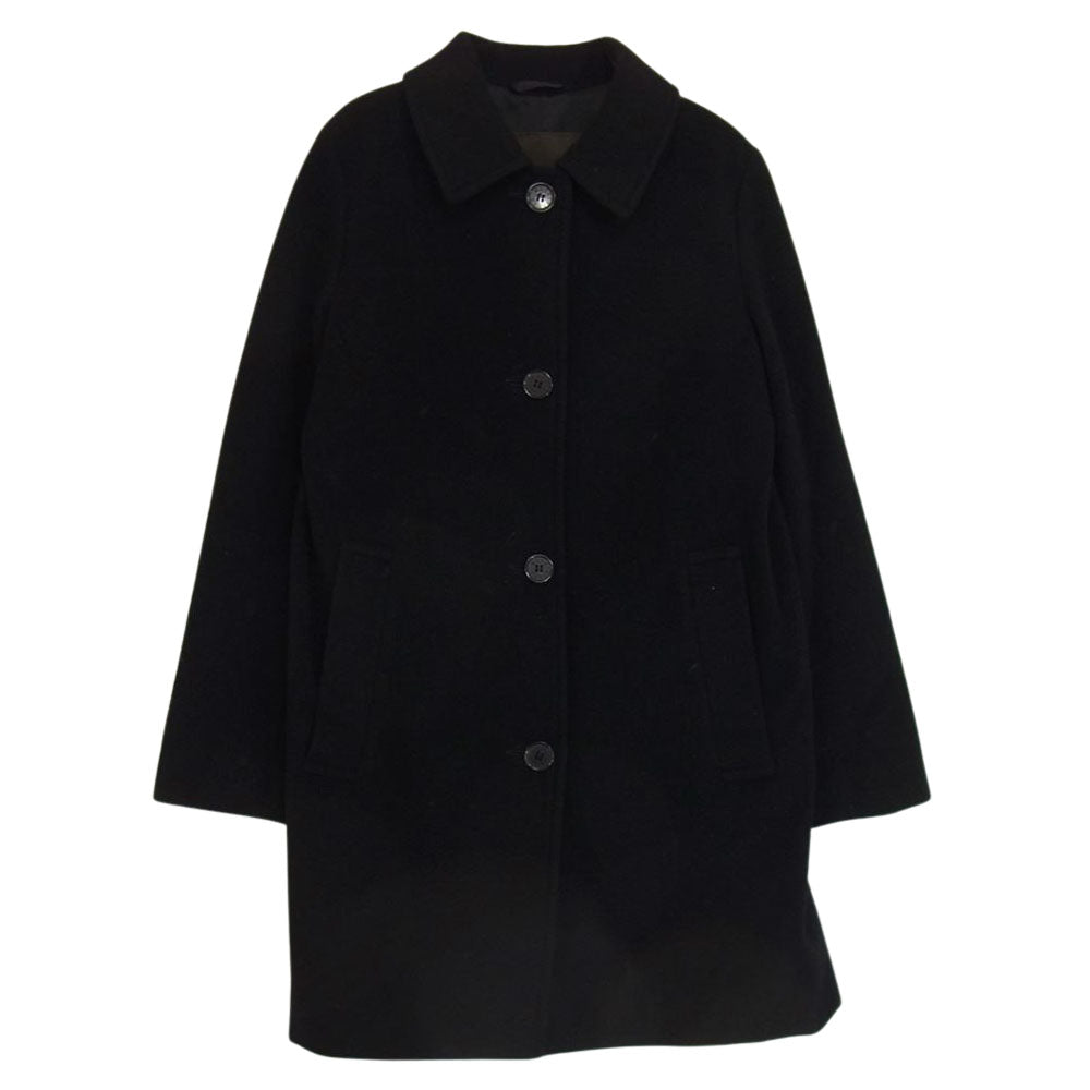 Mackintosh マッキントッシュ LONDON ロンドン ウール ステンカラーコート ブラック系 38【中古】