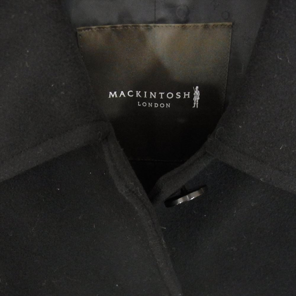 Mackintosh マッキントッシュ LONDON ロンドン ウール ステンカラーコート ブラック系 38【中古】