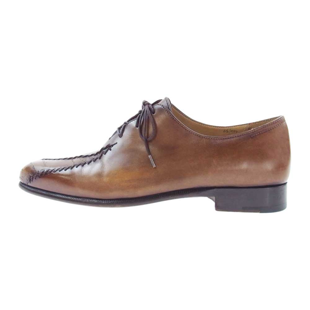 Berluti ベルルッティ アレッサンドロ オルガライン カリグラフィー レザー ドレス シューズ ブラウン系 6.5【中古】