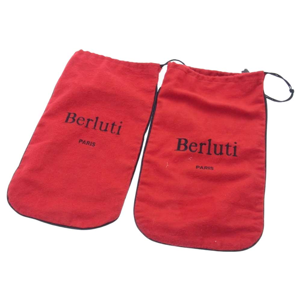 Berluti ベルルッティ アレッサンドロ オルガライン カリグラフィー レザー ドレス シューズ ブラウン系 6.5【中古】