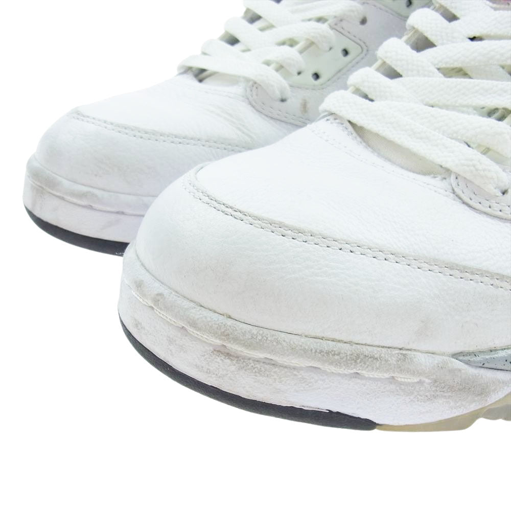 NIKE ナイキ 136027-104 AIR JORDAN 5 RETRO エア ジョーダン 5 レトロ スニーカー ホワイト系 28.0ｃｍ【中古】