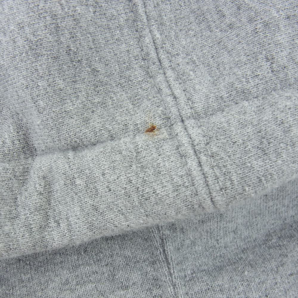 Supreme シュプリーム 19SS Small Box Zip Hooded Sweatshirt ラバー スモール ボックス ロゴ ジップ フーデット スウェット グレー系 L【中古】