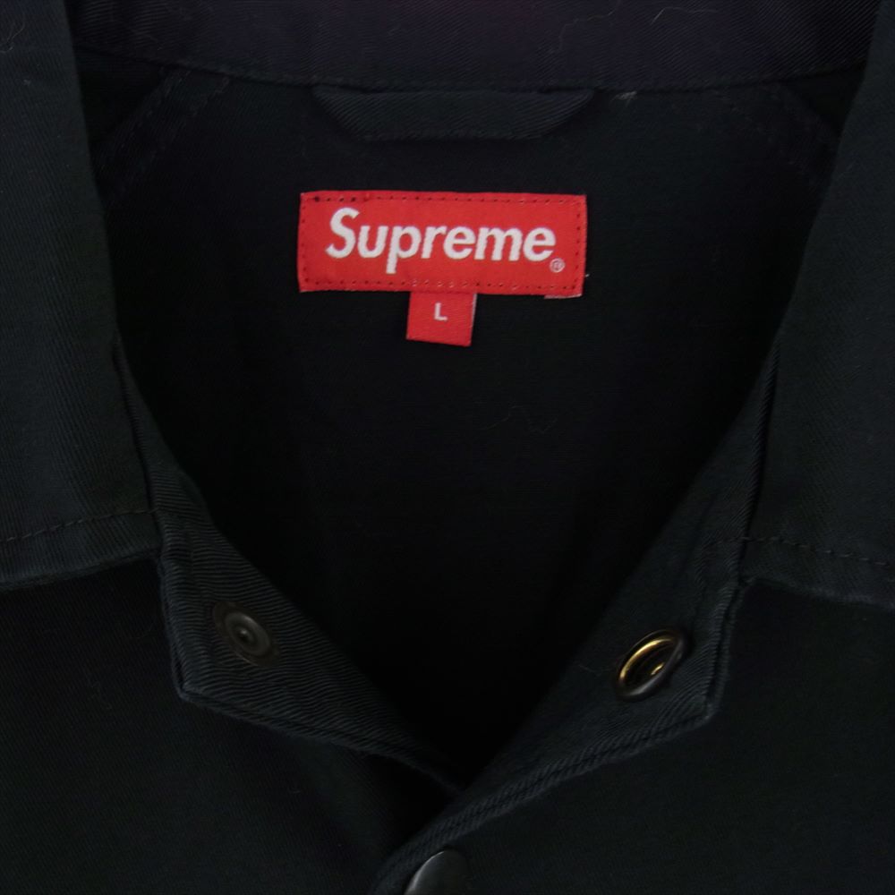 Supreme シュプリーム 20AW ANTIHERO アンタイヒーロー Snap Front Twill Jacket スナップ フロント トゥイル ジャケット ブラック系 L【中古】