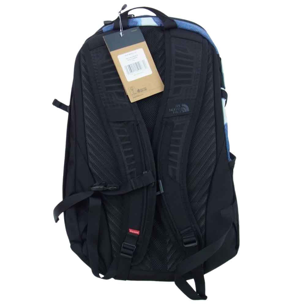 Supreme シュプリーム 21AW The North face ノースフェイス Bleached Denim Print Pocono Backpack ブリーチド デニム プリント ポコノ ボックス ロゴ バック パック インディゴブルー系【新古品】【未使用】【中古】