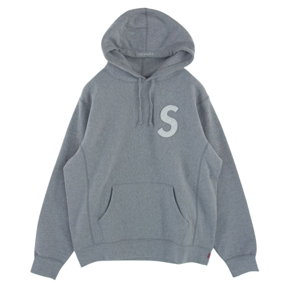 Supreme シュプリーム 20SS S Logo Hooded Sweatshirt Sロゴ フーデット プル オーバー パーカー スウェット グレー グレー系 L【中古】