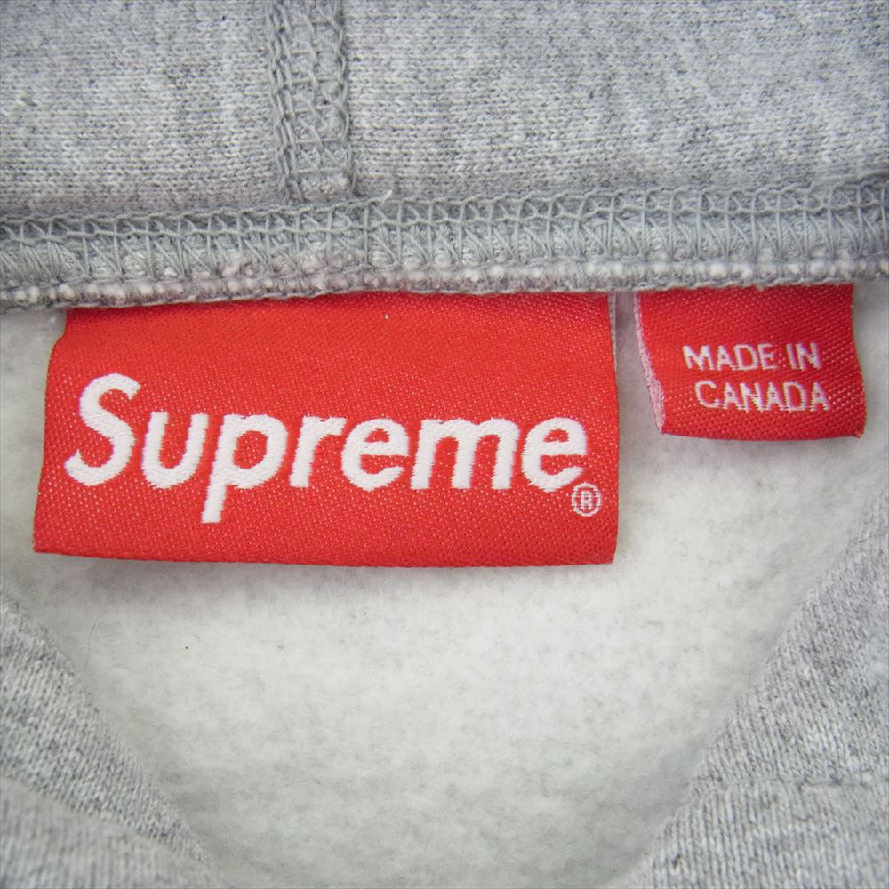 Supreme シュプリーム 20SS S Logo Hooded Sweatshirt Sロゴ フーデット プル オーバー パーカー スウェット グレー グレー系 L【中古】