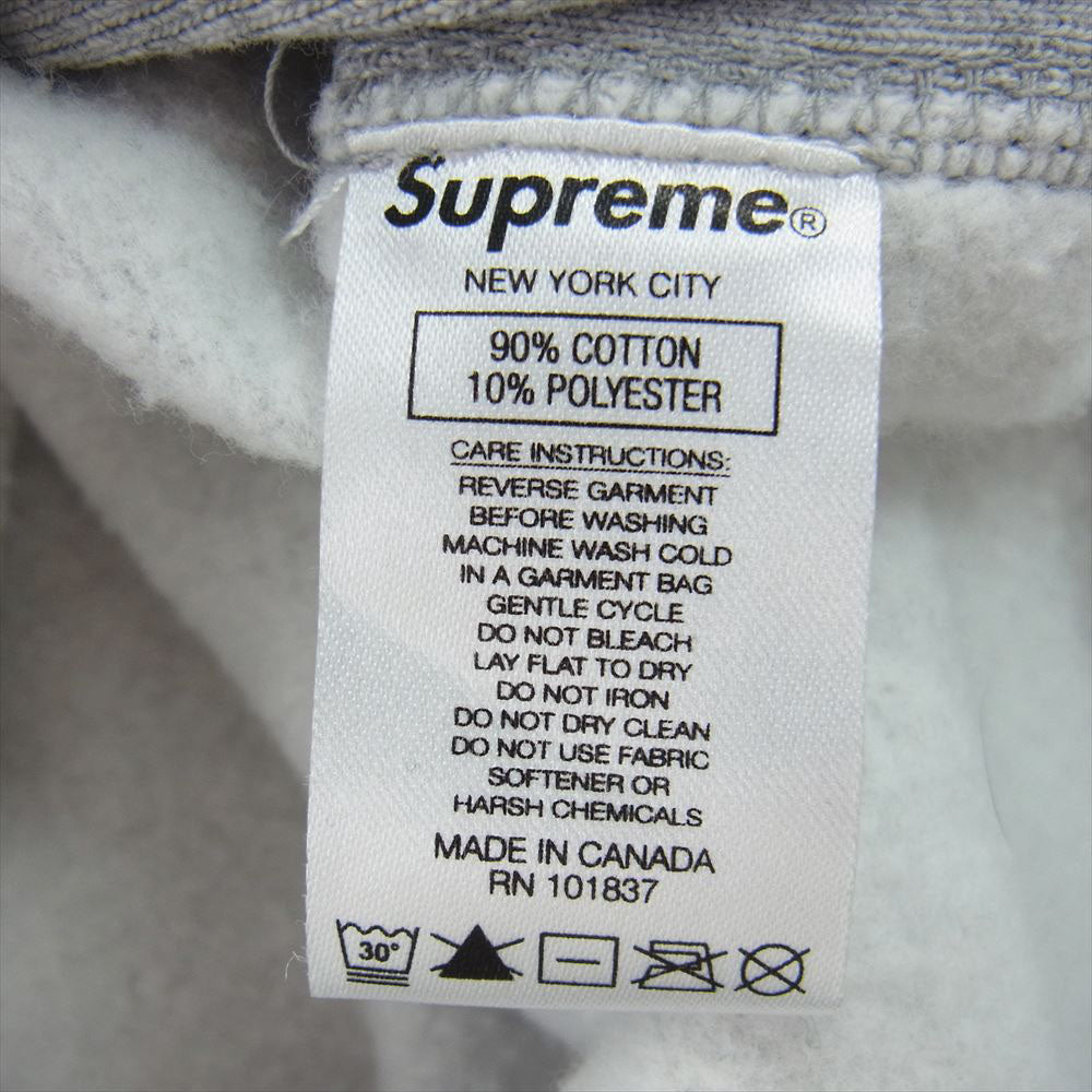 Supreme シュプリーム 20SS S Logo Hooded Sweatshirt Sロゴ フーデット プル オーバー パーカー スウェット グレー グレー系 L【中古】