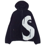 Supreme シュプリーム 20AW × THE NORTH FACE ノースフェイス S Logo Hooded Fleece Jacket S ロゴフーデッド フリース ジャケット ブラック系 L【中古】