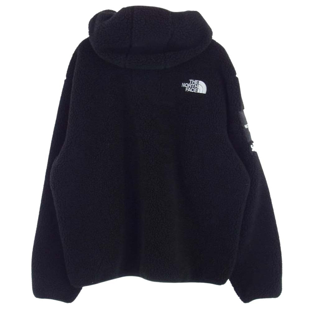 Supreme シュプリーム 20AW × THE NORTH FACE ノースフェイス S Logo Hooded Fleece Jacket S ロゴフーデッド フリース ジャケット ブラック系 L【中古】