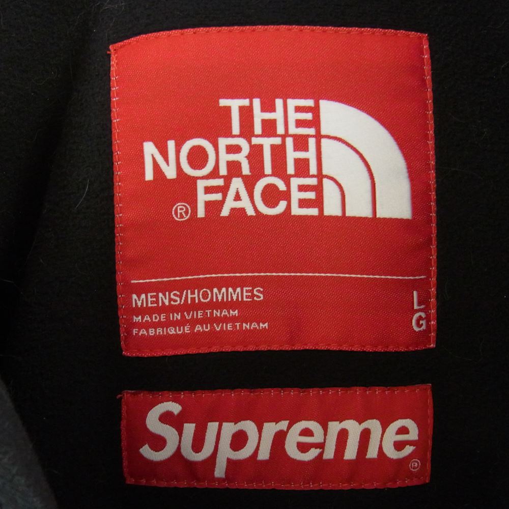 Supreme シュプリーム 20AW × THE NORTH FACE ノースフェイス S Logo Hooded Fleece Jacket S ロゴフーデッド フリース ジャケット ブラック系 L【中古】