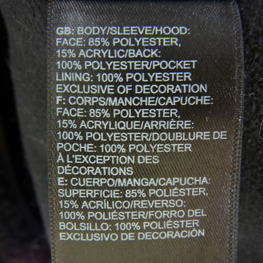 Supreme シュプリーム 20AW × THE NORTH FACE ノースフェイス S Logo Hooded Fleece Jacket S ロゴフーデッド フリース ジャケット ブラック系 L【中古】