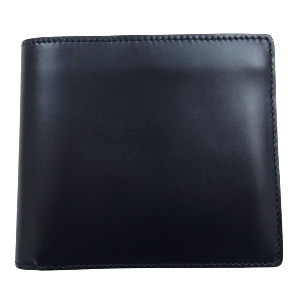 MAISON MARGIELA メゾンマルジェラ S35UI0435 P2714 BI-FOLD WALLET スムースレザー 二つ折り 財布 ブラック系【美品】【中古】