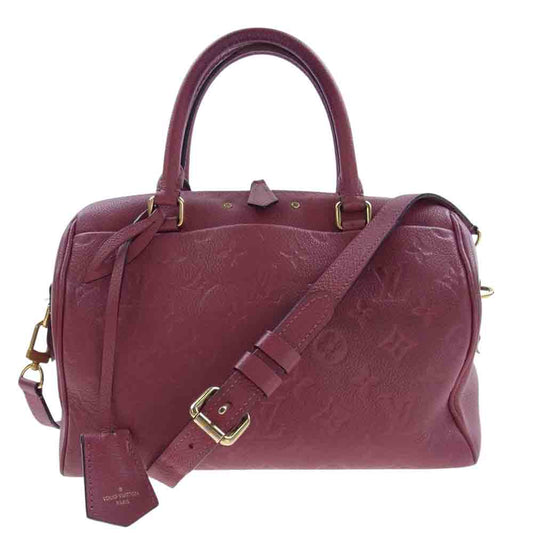 LOUIS VUITTON ルイ・ヴィトン M44145 スピーディ バンドリエール25 モノグラム アンプラント 2WAY ショルダー バッグ  ピンク系【中古】