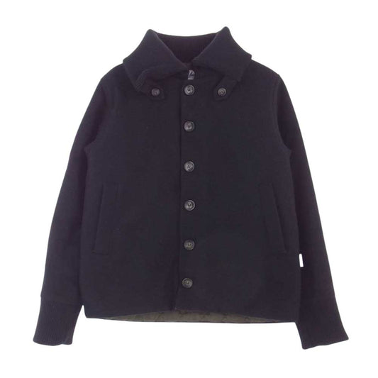 Yarmo ヤーモ yar-16aw  ドンキー コート ウール ジャケット ブラック系 36【中古】