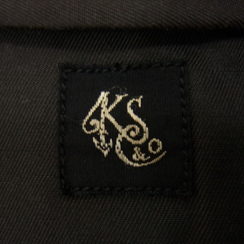 キャプテン サンシャイン KS8FJK11 Butcher JK S140 ウールビエラ シャツ ジャケット ネイビー系 38【中古】