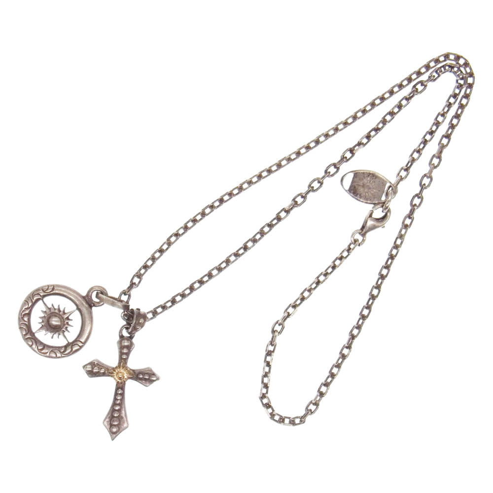 ARIZONA FREEDOM アリゾナフリーダム 太陽神付 スモール クロス 太陽神 カスタム セット ネックレス  シルバー系【中古】