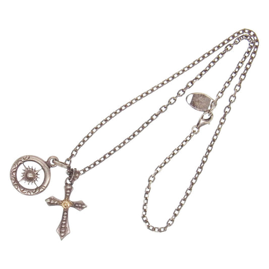 ARIZONA FREEDOM アリゾナフリーダム 太陽神付 スモール クロス 太陽神 カスタム セット ネックレス  シルバー系【中古】