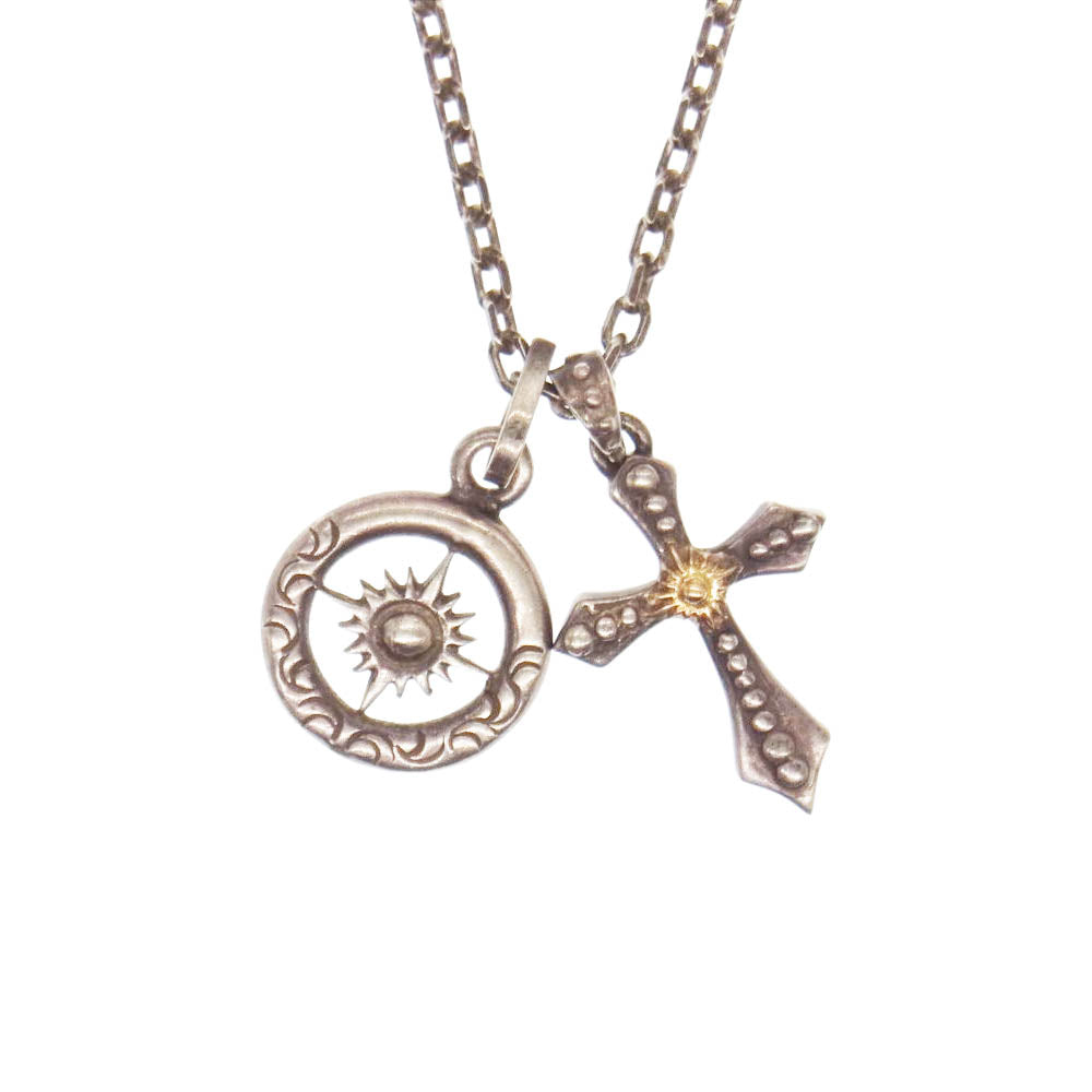 ARIZONA FREEDOM アリゾナフリーダム 太陽神付 スモール クロス 太陽神 カスタム セット ネックレス  シルバー系【中古】