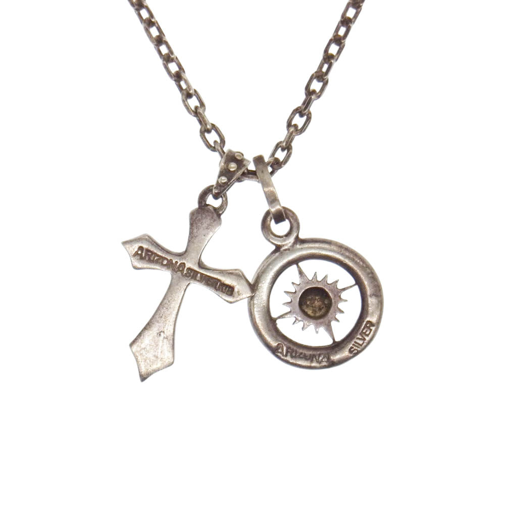 ARIZONA FREEDOM アリゾナフリーダム 太陽神付 スモール クロス 太陽神 カスタム セット ネックレス  シルバー系【中古】