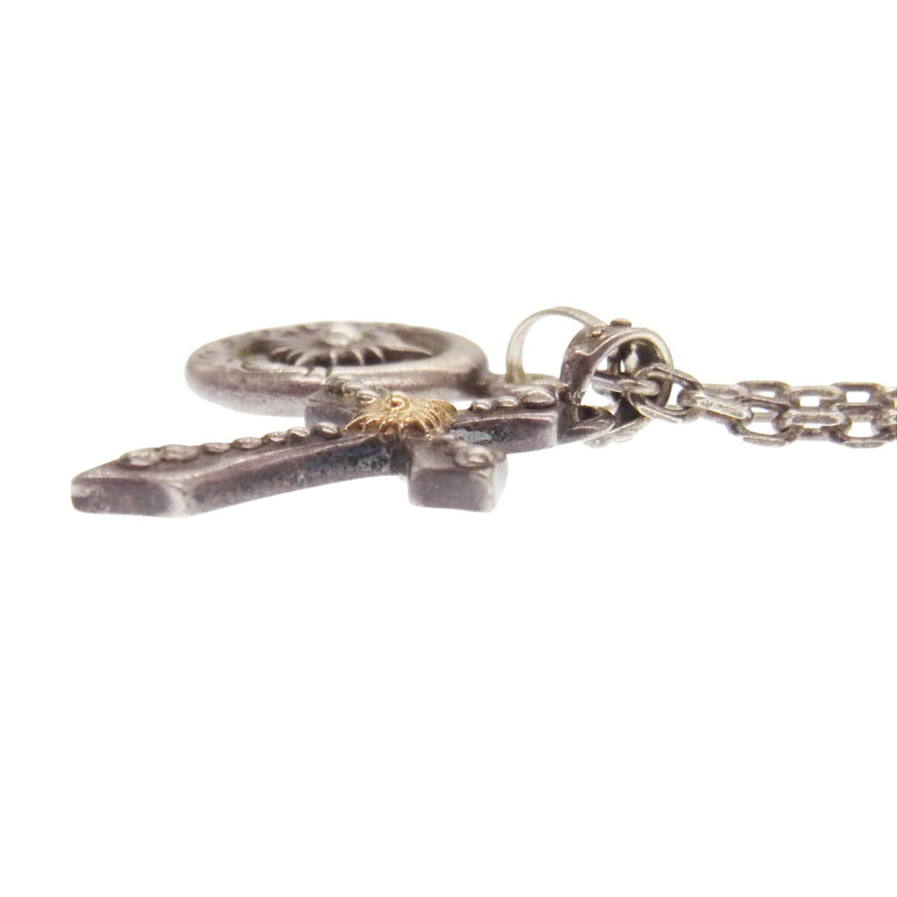 ARIZONA FREEDOM アリゾナフリーダム 太陽神付 スモール クロス 太陽神 カスタム セット ネックレス  シルバー系【中古】