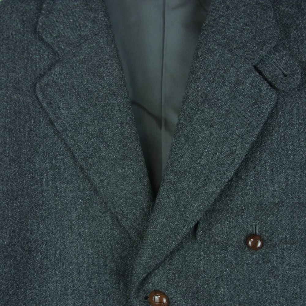 Aquascutum アクアスキュータム 6006506-97 テーラード ジャケット ウール コート 日本製 グレー系 M【中古】
