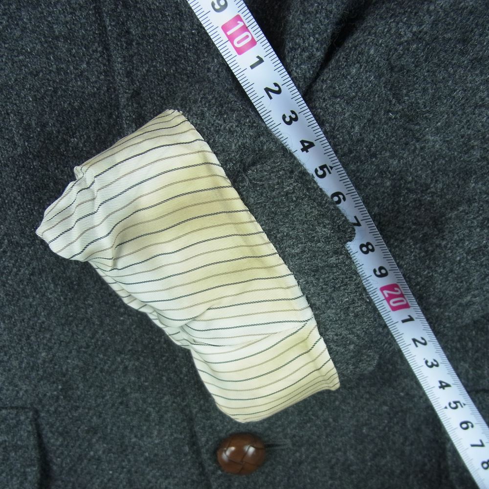 Aquascutum アクアスキュータム 6006506-97 テーラード ジャケット ウール コート 日本製 グレー系 M【中古】