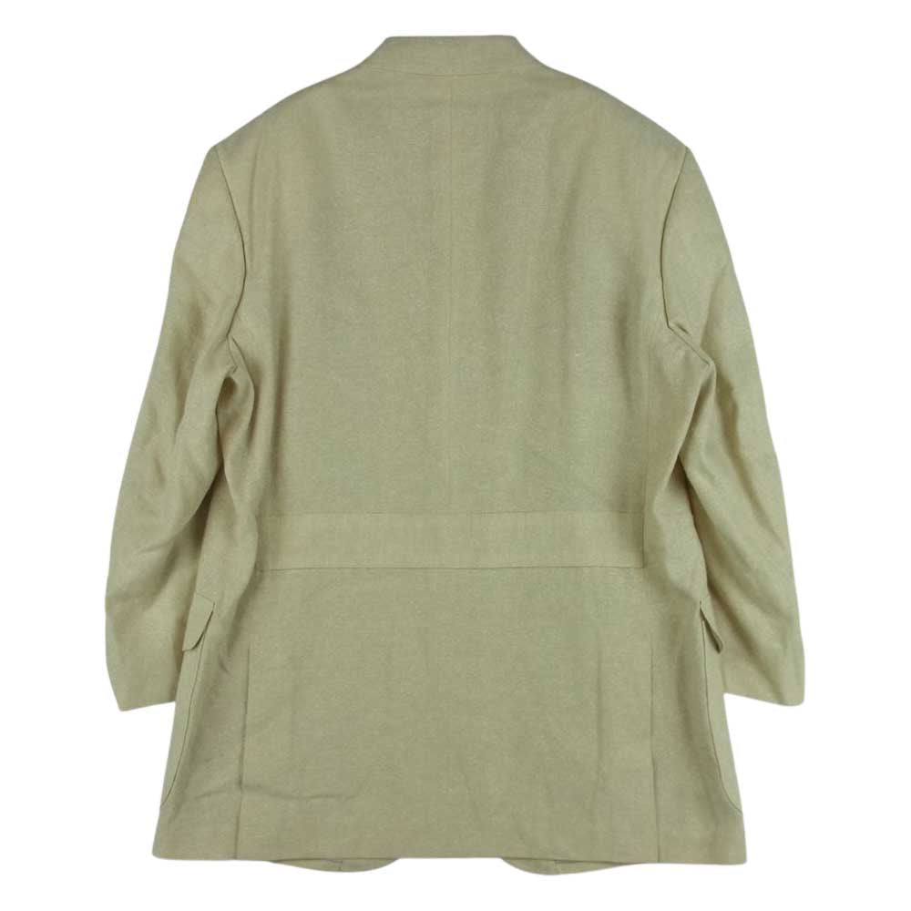 Aquascutum アクアスキュータム 6604506 リネン シルク ジャケット 日本製 ベージュ系 80 M【極上美品】【中古】