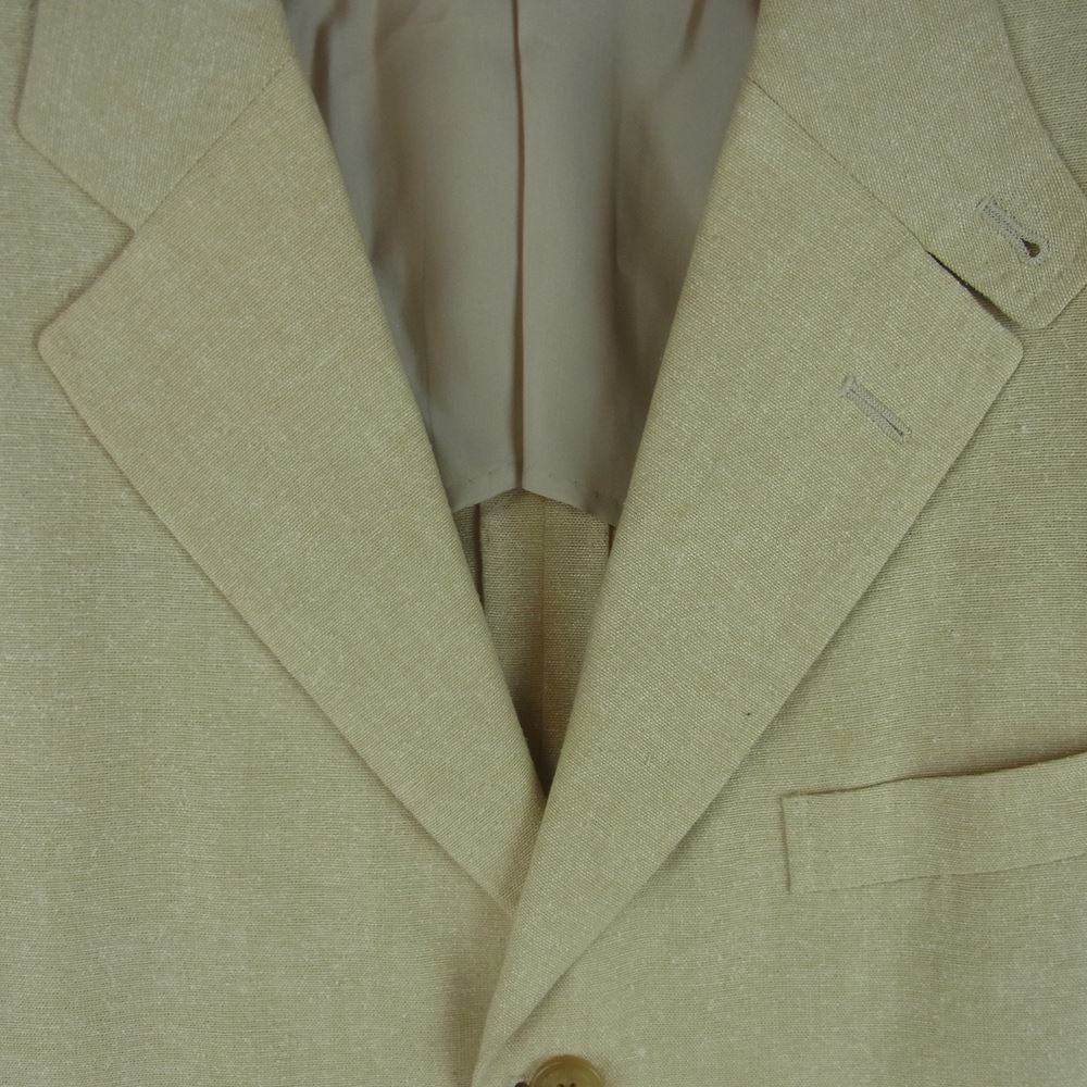 Aquascutum アクアスキュータム 6604506 リネン シルク ジャケット 日本製 ベージュ系 80 M【極上美品】【中古】