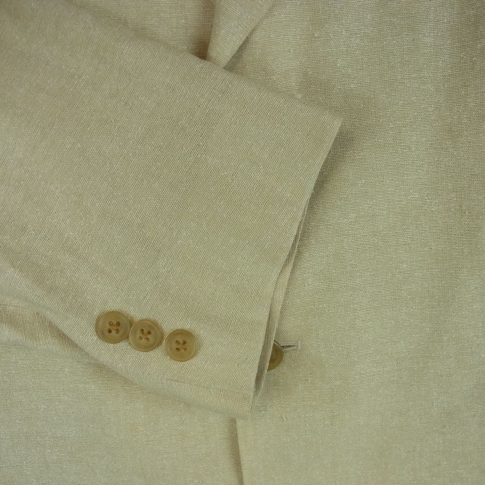 Aquascutum アクアスキュータム 6604506 リネン シルク ジャケット 日本製 ベージュ系 80 M【極上美品】【中古】