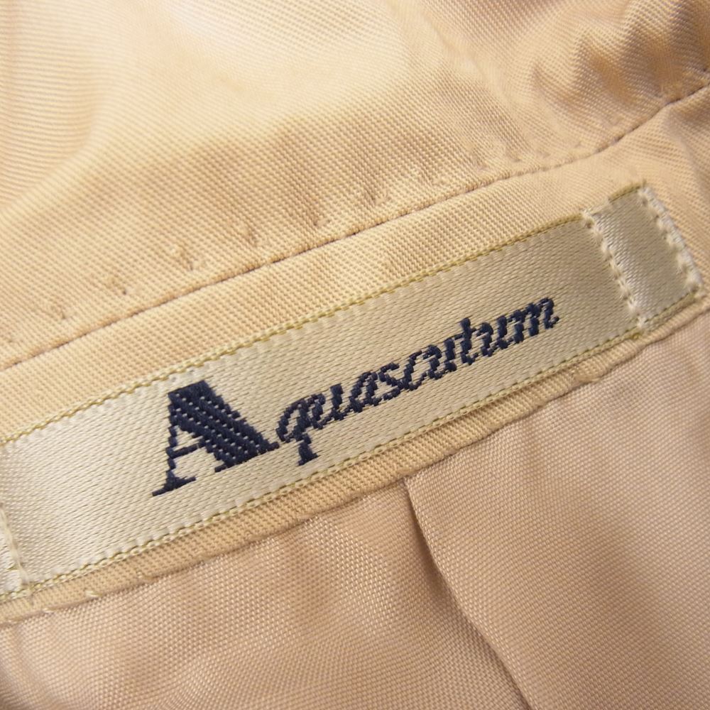 Aquascutum アクアスキュータム 6601431 コットン ジャケット 98BB4 ベージュ系【極上美品】【中古】