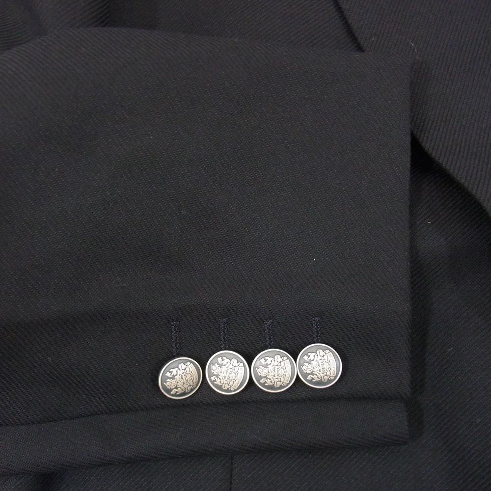 Aquascutum アクアスキュータム 6006000 ウール テーラード ジャケット 98BB4 ネイビー系【中古】