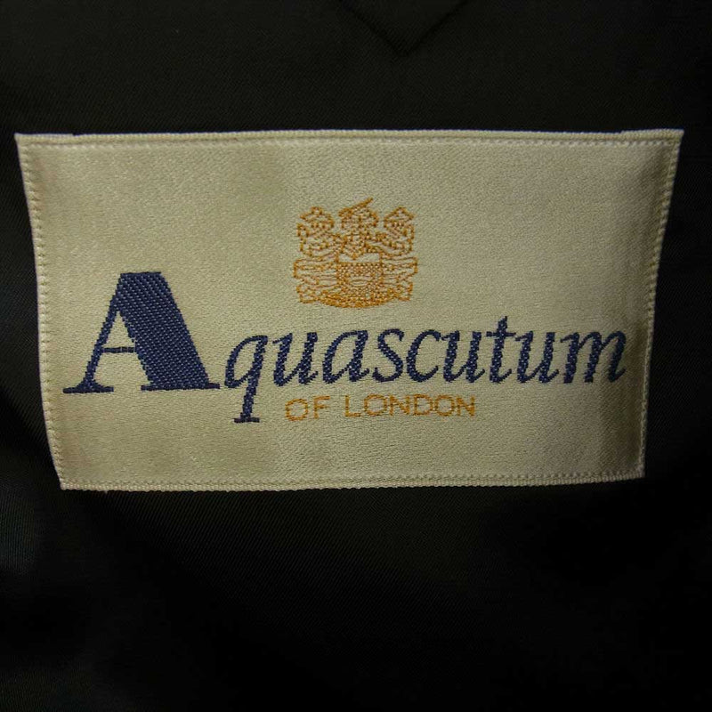 Aquascutum アクアスキュータム 6686250-99 ウール ダブル ジャケット 92A5 ブラック系【中古】