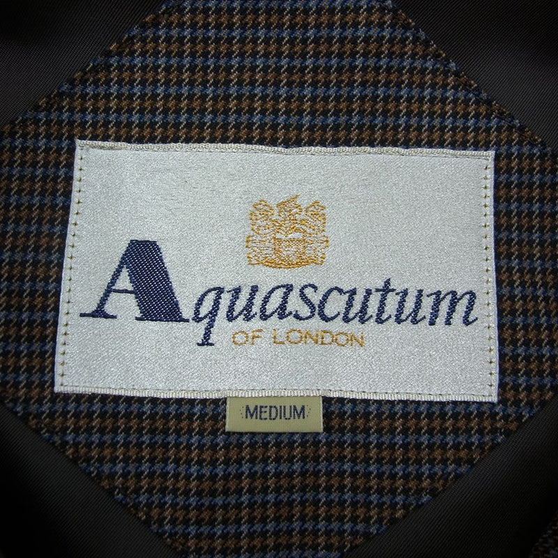 Aquascutum アクアスキュータム 6004724 キルティング コート ジャケット ブラウン系 M【中古】