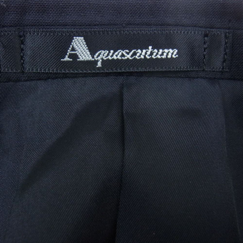 Aquascutum アクアスキュータム A9720201 ウール ダブル ジャケット 94AB4  ブラック系 94AB4【中古】