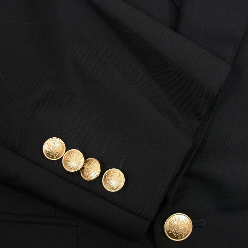 Aquascutum アクアスキュータム 7006120 カシミヤ混 ダブル ジャケット 96BB3 ネイビー系【中古】