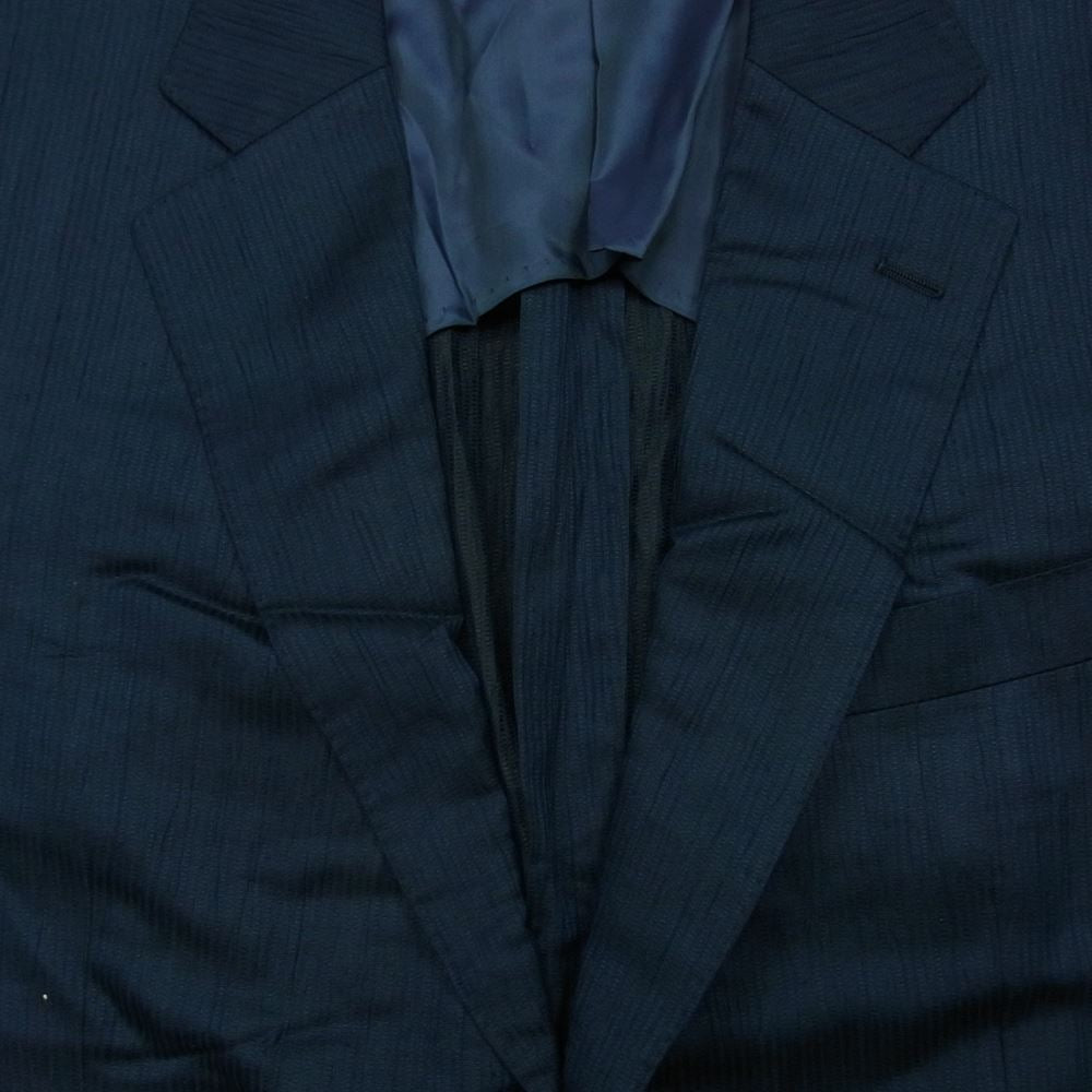 Aquascutum アクアスキュータム A9724350 コットン リネン ジャケット 94AB4 日本製 ネイビー系 39 AB4【極上美品】【中古】