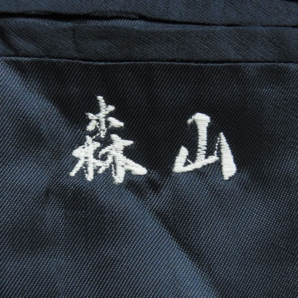 Dunhill ダンヒル ウール リネン混 テーラード ジャケット ネーム刺繍あり スペイン製 ネイビー系 L【中古】