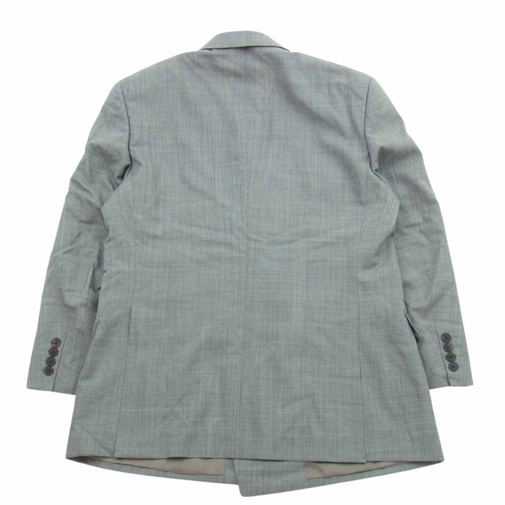 Aquascutum アクアスキュータム 6681202 ウール モヘヤ混 ダブル ジャケット スラックス セットアップ ブラウン 94AB4 グレー系【極上美品】【中古】